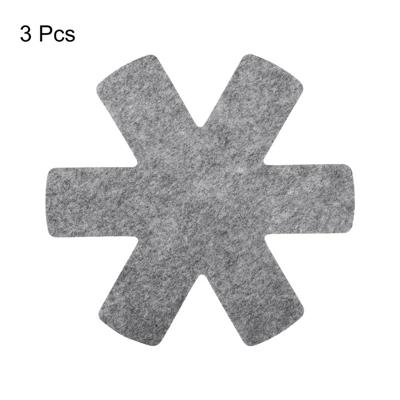 Unique Bargains Polyester Felt Kitchen Textiles Pot And Pan Protector 3 Pcs 2 Unique Bargains Polyester Felt Kitchen Textiles Pot And Pan Protector 3 Pcs - Image 2
