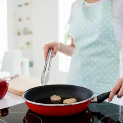 Unique Bargains Silicone Handle Stainless Steel BBQ Non-stick Locking Tongs Burgundy 9"&12" 2 Pcs -Kitchen Utensil Store GUEST c89f3033 fb80 42dd b6d2 99dbdc0c753d