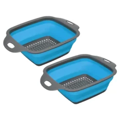 Unique Bargains Collapsible Colander Set Square Foldable Strainer With Handle Space Saving -Kitchen Utensil Store GUEST c8dd0f74 0c45 4001 996b b03020c81a27