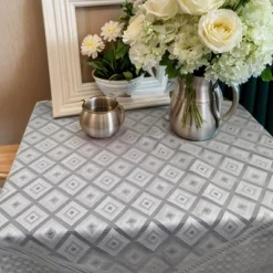 Unique Bargains Polyester Square Tablecloth For Weddings Birthday Party Anniversaries -Kitchen Utensil Store GUEST c967e5ce 154c 48fd 94db 915a0d38dfff