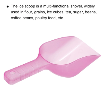 Unique Bargains Plastic Multi-functional Durable Kitchen Maker Ice Scoop 12oz Pink 1 Pc 2 Unique Bargains Plastic Multi-functional Durable Kitchen Maker Ice Scoop 12oz Pink 1 Pc - Image 2