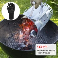 Unique Bargains Silicone Heat Resistant Grilling Gloves 1472°F High Temp Resistance 1 Set -Kitchen Utensil Store GUEST cc4a190b 34e6 4bfc b857 1ae9ed9233a3