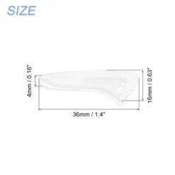 Unique Bargains Plastic Kitchen Blade Sleeves Knife Tip Protector 25 Pcs Clear