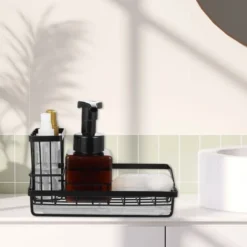 Unique Bargains Kitchen Storage Stainless Steel Sink Caddy 8.27"x3.5"x2.52" -Kitchen Utensil Store GUEST ccb3667a 9f0a 416a ad19 164b9aba32c2