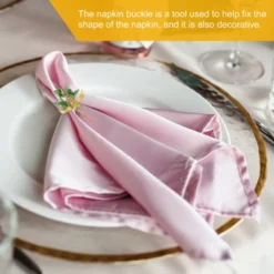 Unique Bargains Decorative Wear Resistance Napkin Rings For Decoration Adornment Wedding 6 Pcs -Kitchen Utensil Store GUEST cd6c9fc6 985c 43fc bf39 d309c4fa0900
