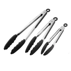 Unique Bargains Stainless Steel Silicone Tip Locking Mechanism Kitchen Tongs 1 Set -Kitchen Utensil Store GUEST ce0e5aaf 1471 44d2 9027 4ba3b928bae4
