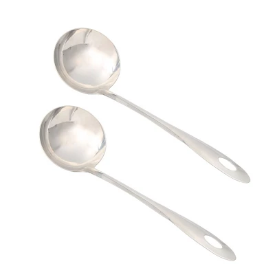 Unique Bargains Stainless Steel Silver Tone Long Handle Durable Soup Ladle 10" X 2.4" X 0.8" Silver Tone 2 Pcs 5 Unique Bargains Stainless Steel Silver Tone Long Handle Durable Soup Ladle 10" X 2.4" X 0.8" Silver Tone 2 Pcs - Image 5