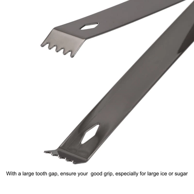 Unique Bargains Stainless Steel Well-polished Mini Ice Bucket Cube Sugar Ice Tongs 3 Unique Bargains Stainless Steel Well-polished Mini Ice Bucket Cube Sugar Ice Tongs - Image 3