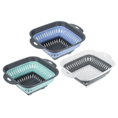 Unique Bargains Pasta Veggies Kitchen Collapsible Food Colander With Extendable Handle 3 Pcs 4 Unique Bargains Pasta Veggies Kitchen Collapsible Food Colander With Extendable Handle 3 Pcs - Image 4