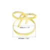 Unique Bargains Metal Bow-knot Decorative Wear Resistant Napkin Ring 8 Pcs