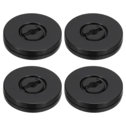 Unique Bargains High-strength Plastic 360-degree Rotating Anti-slip Multi-use Black Swivel Stand 4 Pcs -Kitchen Utensil Store GUEST cf84a2e1 c657 4e74 a728 6f3bf18e883c