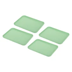 Unique Bargains Plastic Reusable Serving Tray 4 Pcs -Kitchen Utensil Store GUEST cfc3a3d7 5622 4220 8038 12ce0ca7061e