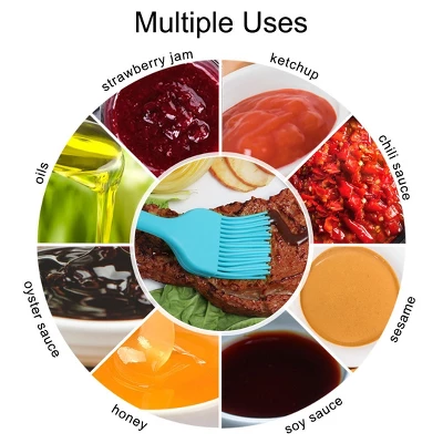 Unique Bargains Silicone Heat Resistant Cooking Essential Pastry Brush 2 Pcs 3 Unique Bargains Silicone Heat Resistant Cooking Essential Pastry Brush 2 Pcs - Image 3