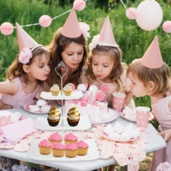 Unique Bargains 3 Tier Dessert Cupcake Stand Square With Tiered Serving Tray For Donuts Fruits White Silver Tone -Kitchen Utensil Store GUEST d1fd244f 4459 4459 be43 0a5b8406f323