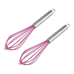 Unique Bargains Stainless Steel Kitchen Utensil Whisk 10" X 2" 2 Pcs -Kitchen Utensil Store GUEST d207d0a4 1bd6 4d37 8808 2da38c1f9efa