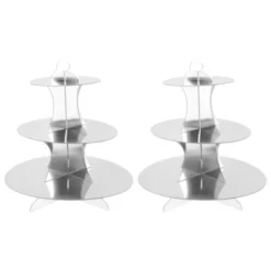 Unique Bargains 3-Tier Round Cupcake Stand Tower Cardboard Dessert Cup Cake Stand Tower 2 Pcs -Kitchen Utensil Store GUEST d2862308 623e 487a 9b7e 434698b4f0cf