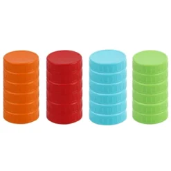 Unique Bargains Plastic Leak-Proof Regular Mason Canning Jars Lids 24 Pcs -Kitchen Utensil Store GUEST d3718994 69a4 46d1 8934 2eae14338c49