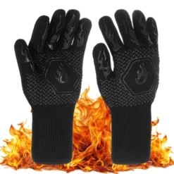 Unique Bargains Silicone Heat Resistant Fireproof Grilling Gloves 1472°F 1 Set -Kitchen Utensil Store GUEST d47b1f1b 2414 42d1 8e35 aa0f66c64275