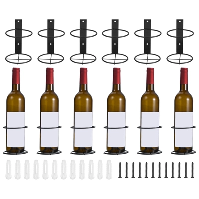 Unique Bargains Spiral Metal Wine Bottle Display Holder Wall Storage Shelf 12 Pcs 7 Unique Bargains Spiral Metal Wine Bottle Display Holder Wall Storage Shelf 12 Pcs - Image 7