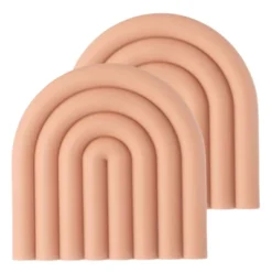 Unique Bargains U-shaped Heat Resistant Non-Slip Silicone Trivet Mat For Pots Coasters 2 Pcs -Kitchen Utensil Store GUEST d59b68a2 c6e5 4244 9762 ac7468be73e8