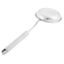 Unique Bargains Tableware Meshy Hole Design Spoon Strainer Ladle 5'' Dia Silver Tone 1 Pc -Kitchen Utensil Store GUEST d5e9bce4 c67a 4e90 9cbc b405d9e28e5a