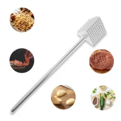 Unique Bargains Three-sided Meat Tenderizer Mallet Silver Tone 1 Pc -Kitchen Utensil Store GUEST d606f0e8 8a82 4975 b90a 04be57aa8d85