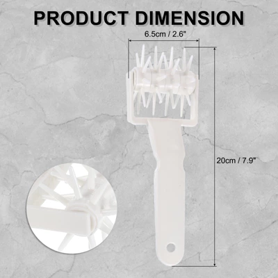 Unique Bargains Plastic Durable With Spikes Cookie Pizza Dough Docker Rollers 1 Unique Bargains Plastic Durable With Spikes Cookie Pizza Dough Docker Rollers
