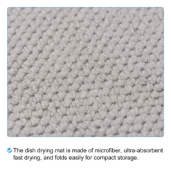 Unique Bargains Microfiber Ultra Absorbent Reversible Soft Dish Drying Mat 19.69" X 14.97" Grey 2 Pcs 7 Unique Bargains Microfiber Ultra Absorbent Reversible Soft Dish Drying Mat 19.69" X 14.97" Grey 2 Pcs -Kitchen Utensil Store GUEST d7a6c337 32fa 4276 a490 84521b62ffc3