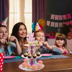 Unique Bargains 3-Tier Butterfly Pattern Cupcake Stand Tower Assorted Color -Kitchen Utensil Store GUEST d8d41ef8 3296 4adc 96a6 f4666fba94a0