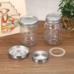 Unique Bargains Regular Mouth Iron Split-Type Leak-Proof Mason Jar Lids 8 Pcs -Kitchen Utensil Store GUEST d924f579 80a0 4c82 a062 5fb985413d0c