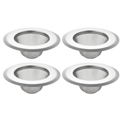Unique Bargains Stainless Steel Mesh Durable Rust-Proof Kitchen Sink Strainer 4 Pcs 3 Unique Bargains Stainless Steel Mesh Durable Rust-Proof Kitchen Sink Strainer 4 Pcs - Image 3