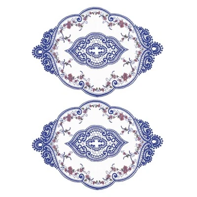 Unique Bargains Polyester Flexible Embroidery Vintage Pattern Washable Table Place Mats 2 Pcs 13 Unique Bargains Polyester Flexible Embroidery Vintage Pattern Washable Table Place Mats 2 Pcs - Image 13