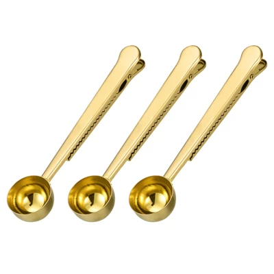 Unique Bargains Stainless Steel With Clip 2 In 1 Coffee Measuring Spoon 3 Pcs 6 Unique Bargains Stainless Steel With Clip 2 In 1 Coffee Measuring Spoon 3 Pcs - Image 6