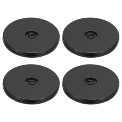 Unique Bargains High-strength Plastic 360-degree Rotating Anti-slip Multi-use Black Swivel Stand 4 Pcs -Kitchen Utensil Store GUEST dbb48222 a450 4986 8dd0 4b1d4e7839de