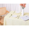 Unique Bargains Rectangle Cotton Yellow Restaurant Picnic Party Tablecloth 1 Pc