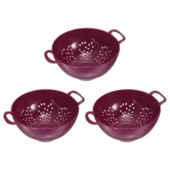 Unique Bargains Vegetable Fruit Kitchen Drain Sieve Plastic Colander 3 Pcs 12 Unique Bargains Vegetable Fruit Kitchen Drain Sieve Plastic Colander 3 Pcs -Kitchen Utensil Store GUEST dd84b42b 255e 4083 9c85 30f72abcb2a9
