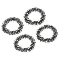 Unique Bargains Wedding Birthday Acrylic Shiny Decorative Reusable Artificial Crystal Napkin Ring 4 Pcs -Kitchen Utensil Store GUEST df798baa 783d 4a72 af61 92c32a014188