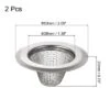 Unique Bargains Stainless Steel Mesh Durable Rust-Proof Kitchen Sink Strainer 2 Pcs