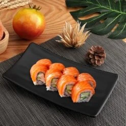 Unique Bargains Rectangle Shaped Dinnerware Sushi Serving Dish Plate Black 8 Unique Bargains Rectangle Shaped Dinnerware Sushi Serving Dish Plate Black -Kitchen Utensil Store GUEST e0900559 6bfd 4be6 b38d 0a2f9757bb96