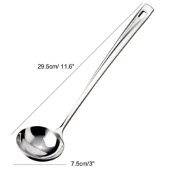 Unique Bargains Stainless Steel Ladle Kitchenware Spoons 11.6" Silver Tone 1 Pc -Kitchen Utensil Store GUEST e0a48529 598d 48ae a1bc f1e415017352