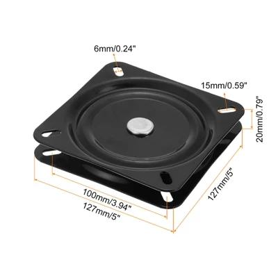 Unique Bargains 360 Degree Rotation Bar Stool Seat Replacement Swivel Plate 1 Unique Bargains 360 Degree Rotation Bar Stool Seat Replacement Swivel Plate