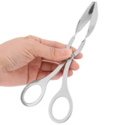 Unique Bargains Kitchen Restaurant Stainless Steel Salad Server Mixing Tongs Silver Tone 1 Pc