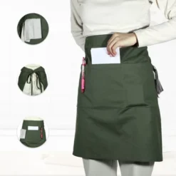 Unique Bargains Waist Apron Half Apron With Pockets 1 Pc -Kitchen Utensil Store GUEST e15824f0 ae6a 42fe 8b8d 19338079a809