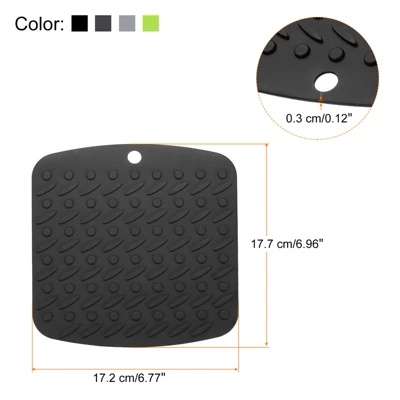 Unique Bargains Silicone Heat Resistant Trivet Pads 4 Pcs 1 Unique Bargains Silicone Heat Resistant Trivet Pads 4 Pcs