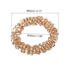 Unique Bargains Wedding Birthday Acrylic Shiny Decorative Reusable Artificial Crystal Napkin Ring 4 Pcs