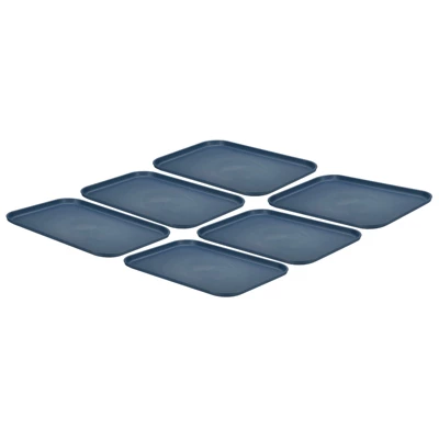 Unique Bargains Kitchen Restaurant Reusable Lightweight Plastic Fast Food Serving Tray 6 Pcs 7 Unique Bargains Kitchen Restaurant Reusable Lightweight Plastic Fast Food Serving Tray 6 Pcs - Image 7