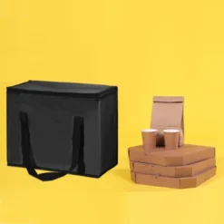 Unique Bargains Non-Woven Fabric Thermal Insulated Cool Warm Reusable Food Storage Bags 4 Pcs -Kitchen Utensil Store GUEST e3ebf43d cdc6 4e89 aead 194fc444a584