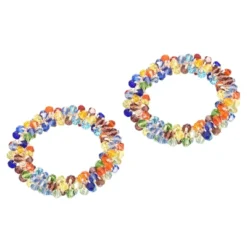 Unique Bargains Dining Table Decoration Acrylic Decorative Multicolored Artificial Crystal Napkin Rings -Kitchen Utensil Store GUEST e4413311 c7b3 486c 8059 681ebeb45d08