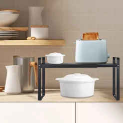 Unique Bargains Bathroom Kitchen Expandable Metal Cabinet Shelf Organizers Racks -Kitchen Utensil Store GUEST e44ed61c 2f22 436d a0c4 48253a03df6e