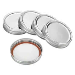 Unique Bargains Regular Mouth Iron Split-Type Leak-Proof Mason Jar Lids 10 Pcs -Kitchen Utensil Store GUEST e5355123 7e0d 4109 ad44 36bd003adaac